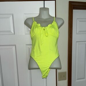 Tic Toc Neon Yellow Bodysuit